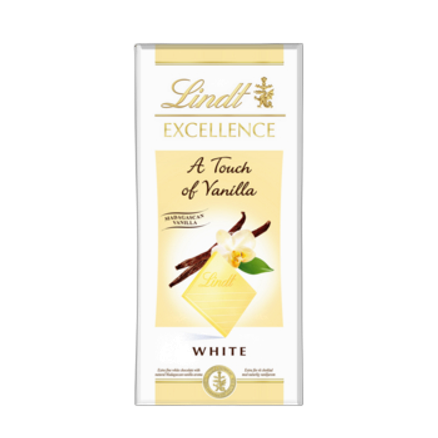 Lindt Excellence Czekolada biała z aromatem wanilii Madagaskar 100 g Lindt Excellence Czekolada biała z naturalnym aromatem wanilii Madagaskar 100 g