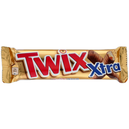 Twix Xtra Baton z ciastkami i karmelem oblany czekoladą 75 g 2 sztuki Twix Xtra Baton z ciastkami i karmelem oblany czekoladą 75 g 2 sztuki