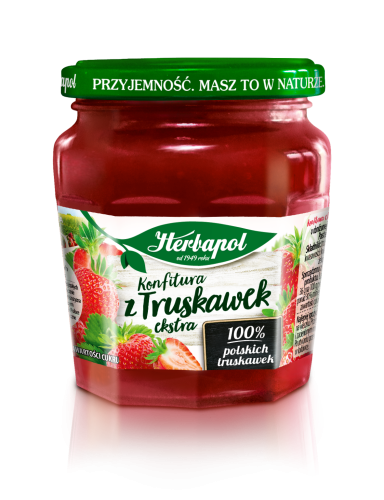 Herbapol Konfitura z truskawek extra niskosłodzona 240 g