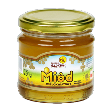 Bartnik Miód Wielokwiatowy 250 g Bartnik Miód Wielokwiatowy 250 g