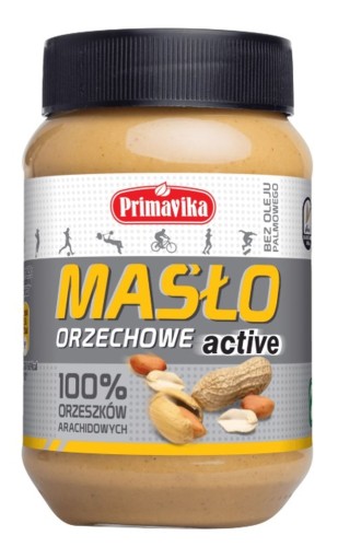 Primavika Masło orzechowe active 100% orzeszków arachidowych 470 g 2aa5be61d8763206d2fd7bab3e211360