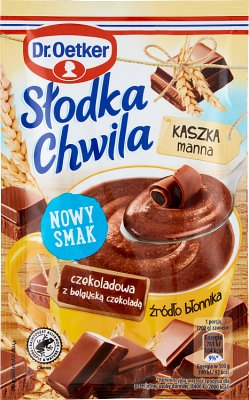 Słodka chwila kaszka manna z czekoladą 50 g c7048ccc9bd725bded0ebfc18e8f9e66