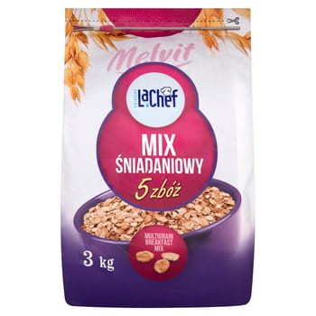 La Chef Mix śniadaniowy 5 zbóż 3 kg 5b9dc00aca33e48776d64d78dcb326f8