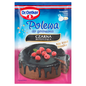 Dr.Oetker Polewa do gotowania czarna błyszcząca 77 g
