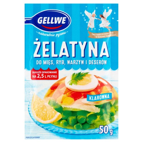 Gellwe Żelatyna do mięs ryb warzyw i deserów 50 g 8bd8d1d890c707961ec8cc04b20b9d4d
