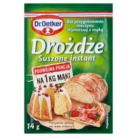 Dr.Oetker Drożdże suszone instant 14 g 710e3299c4c8e45e15220e6de938b24b