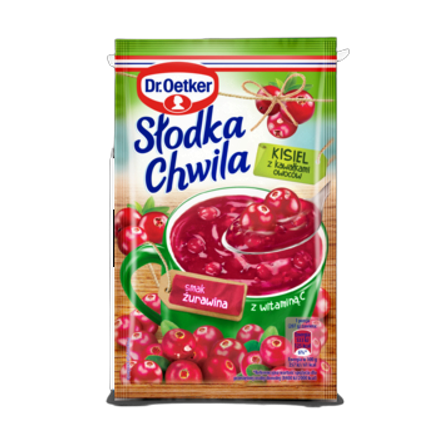 Dr. Oetker Słodka Chwila Kisiel Żurawina Z Owocami 32,5 g Dr. Oetker Słodka Chwila Kisiel Żurawina Z Owocami 32.5 g