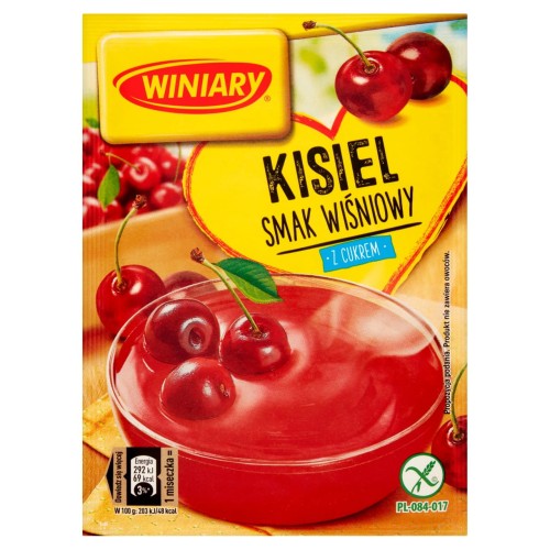Winiary Kisiel o smaku wiśniowym z cukrem 77 g 6c227ee3d90deb7b23e4fc4dd2374775