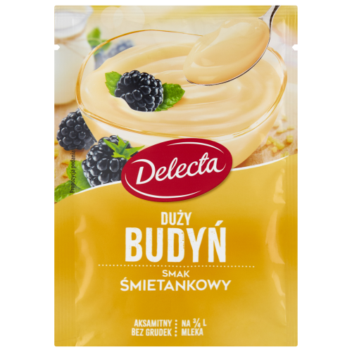 Delecta Duży budyń smak śmietankowy 64 g