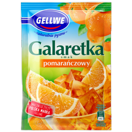 Gellwe Galaretka smak pomarańczowy 72 g Gellwe Galaretka smak pomarańczowy 72 g
