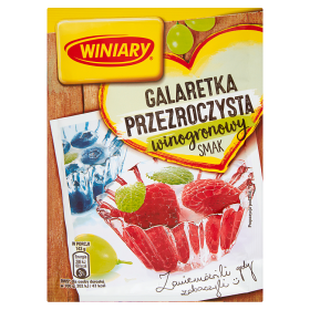 Winiary Galaretka przezroczysta winogronowy smak 71 g 8c8ce622d9d39505f12eb612fcefc11b