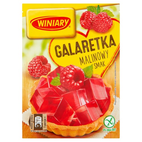 Winiary Galaretka malinowy smak 71 g 7365bd7dbb32c505c0f28b1cc1dc9b98