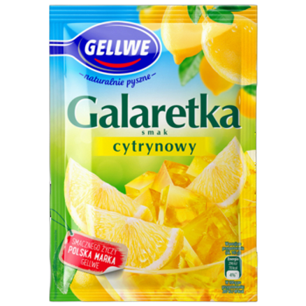 Gellwe Galaretka smak cytrynowy 72 g Gellwe Galaretka smak cytrynowy 72 g