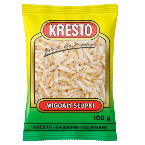 KRESTO Migdały słupki 100 g bdc6cb145bd4f139581b7c9423ee3492