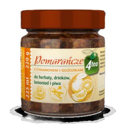 Pomarańcze Z Cynamonem I Goździkami 225 ml 4Tea Pomarańcze Z Cynamonem I Goździkami 225 Ml 4Tea