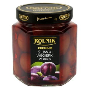Rolnik Premium Śliwki węgierki w occie 540 g