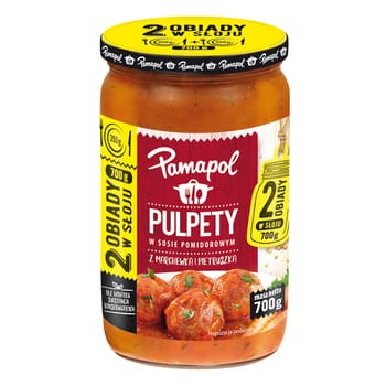Pulpety W Sosie Pomidorowym Z Marchewką I Pietruszką 700 g - Dwa Obiady W Słoju Pamapol 4126ee8043276a8eb22865f67f044046
