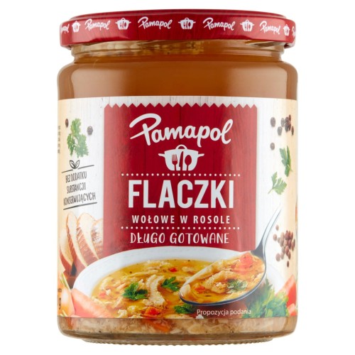 Pamapol Flaczki w rosole dobrze doprawione 500 g 6836bae0a04b09304e9d00b4236793bd