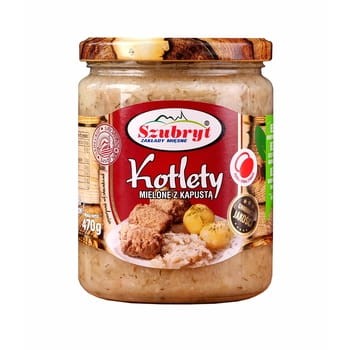 Kotlety Mielone Z Kapustą Szubryt 470 g a90ab085ba1093dcfdc3b20d22de73fb
