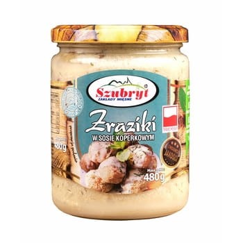 Zraziki W Sosie Koperkowym Szubryt 480 g dcff87e58ea214d178156d657e87046e