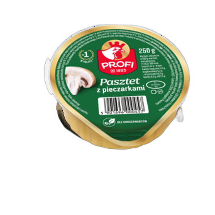 Profi Wielkopolski Pasztet z drobiem i pieczarkami 250 g Profi Wielkopolski Pasztet z drobiem i pieczarkami 250 g