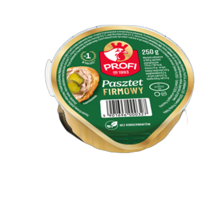 Profi Wielkopolski Pasztet z drobiem firmowy 250 g Profi Wielkopolski Pasztet z drobiem firmowy 250 g