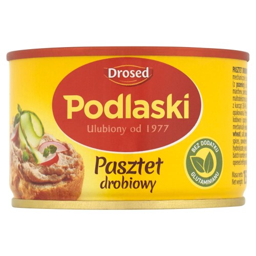 Drosed Podlaski Pasztet drobiowy 155 g 5493e9076dfd176ea1b7a54e841738ec