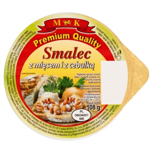 MK Smalec z mięsem i cebulką 108 g 4bc1ce56168e3e3ee6d61fb3b5729414