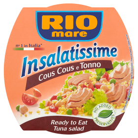Rio Mare Insalatissime Cous Cous e Tonno Gotowe danie z kuskus warzyw i tuńczyka 160 g 04cca972be71ad4b6b4c4699ee66d1ca