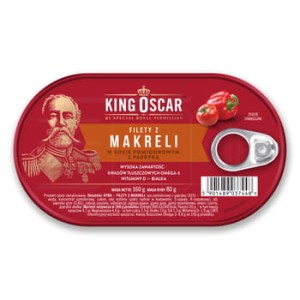 Filety Z Makreli W Sosie Pomidorowym Z Papryką 160 g King Oscar