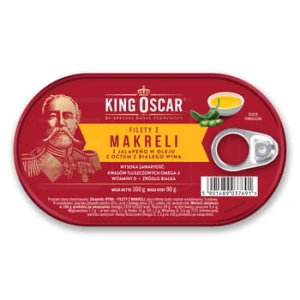Filety Z Makreli Z Jalapeno W Oleju Z Octem Z Białego Wina 160 g King Oscar