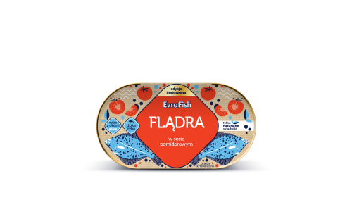 EvraFish flądra w sosie pomidorowym 170 g