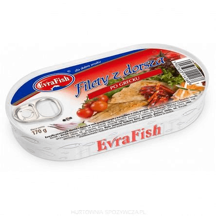Evrafish Filet z Dorsza po Grecku 170 g 4433da96f114f255810d5a548e9bc2d1