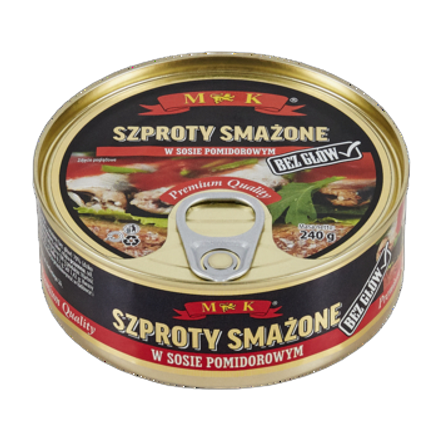 MK Szproty smażone w pomidorach 240 g MK Szproty smażone w pomidorach 240 g