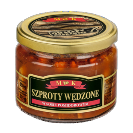 MK Szprot wędzony w pomidorach 250 g MK Szprot wędzony w pomidorach 250 g