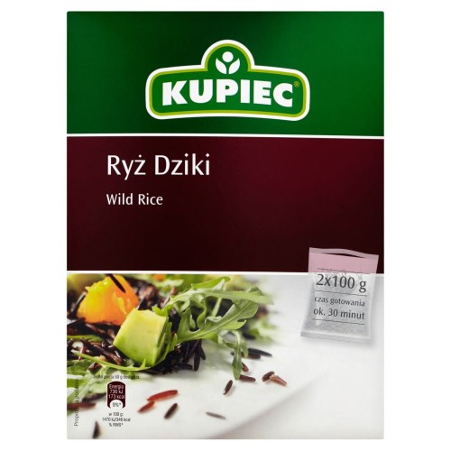 Kupiec Ryż dziki 200 g 2 torebki 9c909413e378c7727b22d30e9836a39a