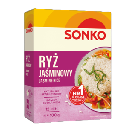 Risana Ryż jaśminowy 400 g 4 torebki Risana Ryż jaśminowy 400 g 4 torebki