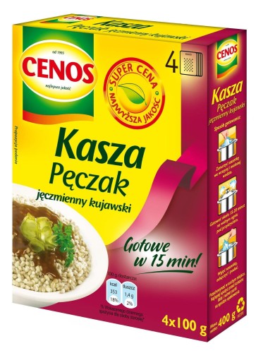 Cenos Kasza jęczmienna peczak 400 g 69b2ca04e6a9c7ece8e5577fd73b15a9