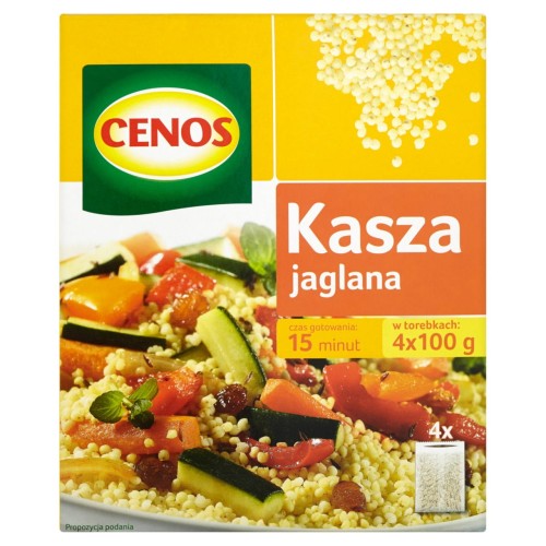 Cenos Kasza jaglana 400 g 4 torebki 5fbefa545aef378316eae4fc17fb9b6e