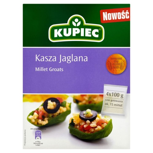 Kupiec Kasza jaglana 400 g 4 torebki 59c4fd3a28e65e5ecd04bf5f7445d601