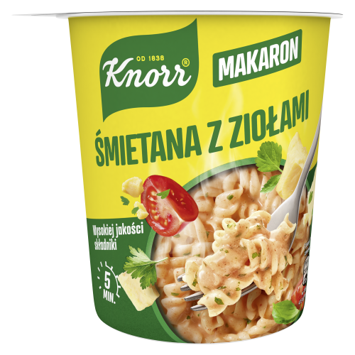 Knorr Danie makaron śmietana z ziołami 59 g Knorr Danie makaron śmietana z ziołami 59 g