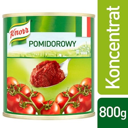Knorr Concentrato di pomodoro koncentrat pomidorowy 28%-30% 0,8 kg 4bfd5d5728d5b980954af6be6341e388