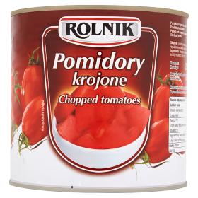 Rolnik Pomidory krojone w sosie własnym 2,5 kg 7ec9f45045da62611e2de0ac8576c44a