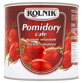 Rolnik Pomidory całe w sosie własnym 2,5 kg 6af534a0e6bab58a671f21c4f62906ba