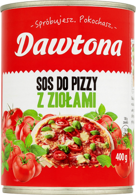 Dawtona Sos do pizzy z ziołami 400 g 99c004153eee48eb854093307a77d56d
