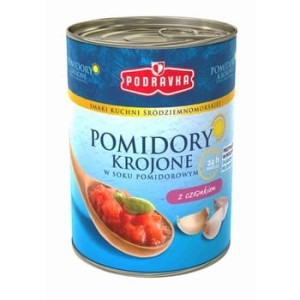 Pomidory Krojone Z Czosnkiem Podravka 400 g