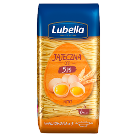 Lubella Jajeczna 5 jaj Makaron nitki 250 g 47ccd8de0e8d08ea9baab00ef101ee06