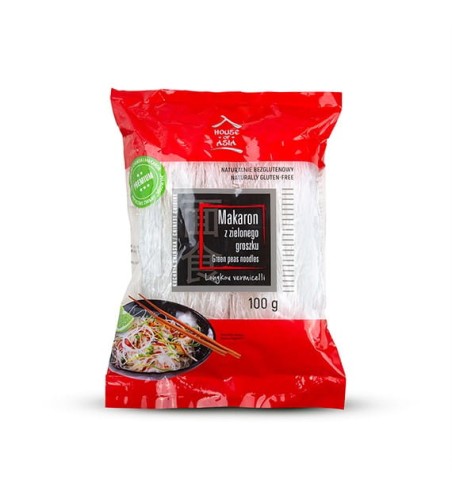 House of Asia Bezglutenowy makaron z zielonego groszku 100 g a6b2d2af7ef8d7eba69c37d73ee044b5