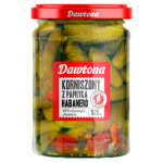 Dawtona Korniszony z papryką habanero 520 g