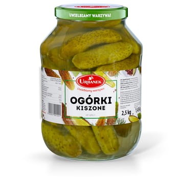 Urbanek Ogórki kiszone 2,5 kg 85755b2dcbd8b1674862e56a3a9e033c